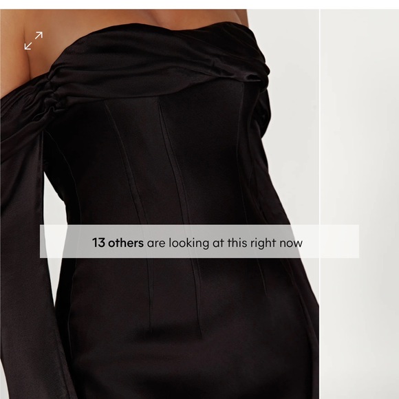 Off Shoulder Cowl Neck Maxi Dress - Black - Picture 3 of 3